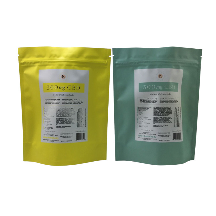 カスタムプリント 再封印可能な茶包み袋 マイラー スタンドアップポック ザイパー茶袋