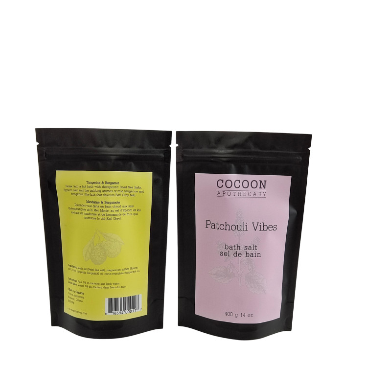 カスタム印刷 アルミホイル 浴場 塩 香辛料 コーヒー 食品 梱包  Zip Lock スタンドアップ ポケット 石けん用のプラスチックミラー袋