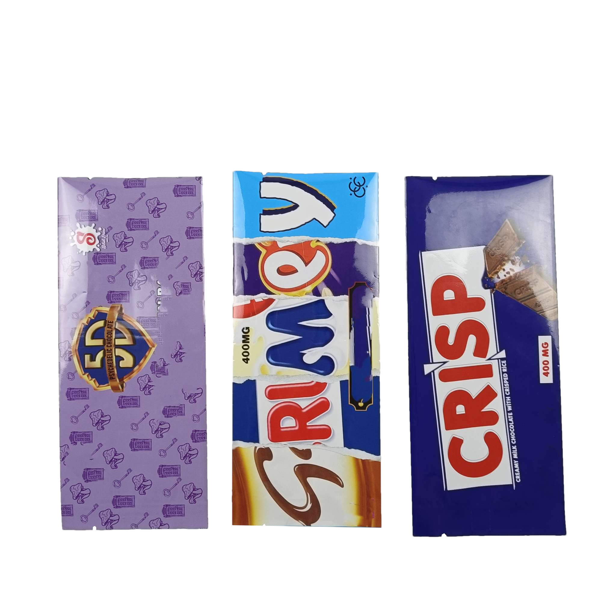 空の砂糖コーヒータンパク質粉末袋 裏側 封印された包装袋