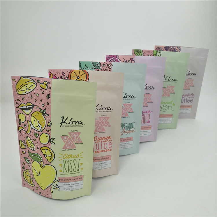 リサイクル可能なシップロック スタンドアップポック ボディスクロール 化粧品 浴塩 プラスチック包装袋