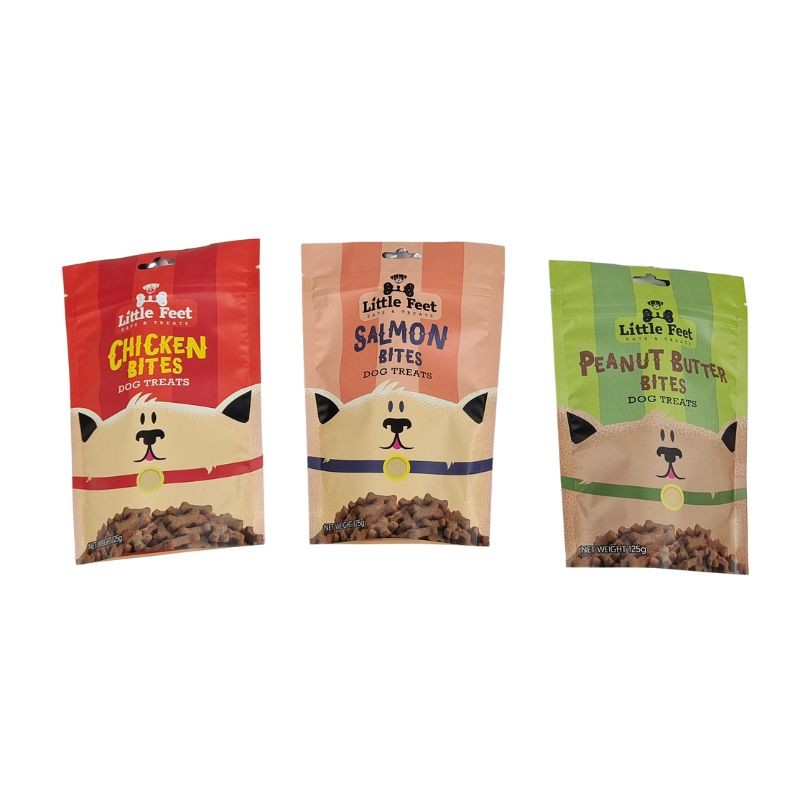 食品包装バッグのためのマット表面のカスタム印刷フラットボトムスナックポース