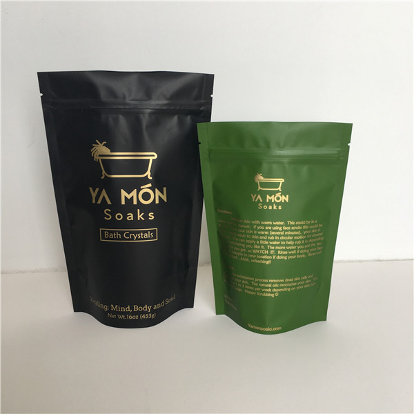 スタンドアップ/ドイパック ボディスクルーブバッグ 薄膜袋 浴塩の梱包