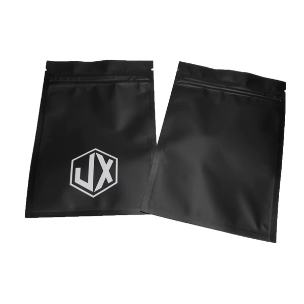 マットブラック 3 面シールケーブルUSB ザイプ付きプラスチック包装袋