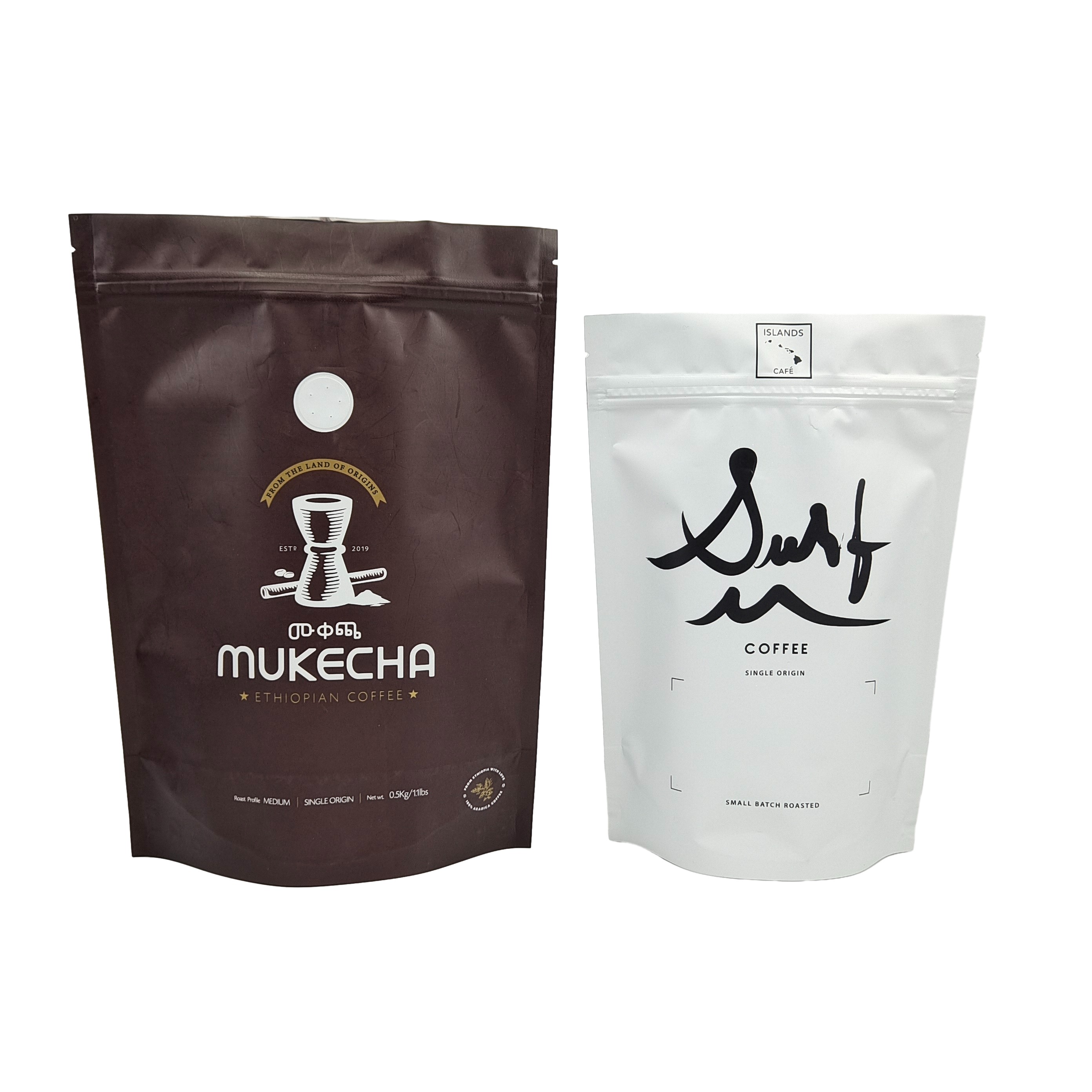 カスタマイズされた食品品種 色彩豊かな袋 ロゴ印刷 梱包 コーヒー スタンドアップ ザイプ袋 バルブ付き