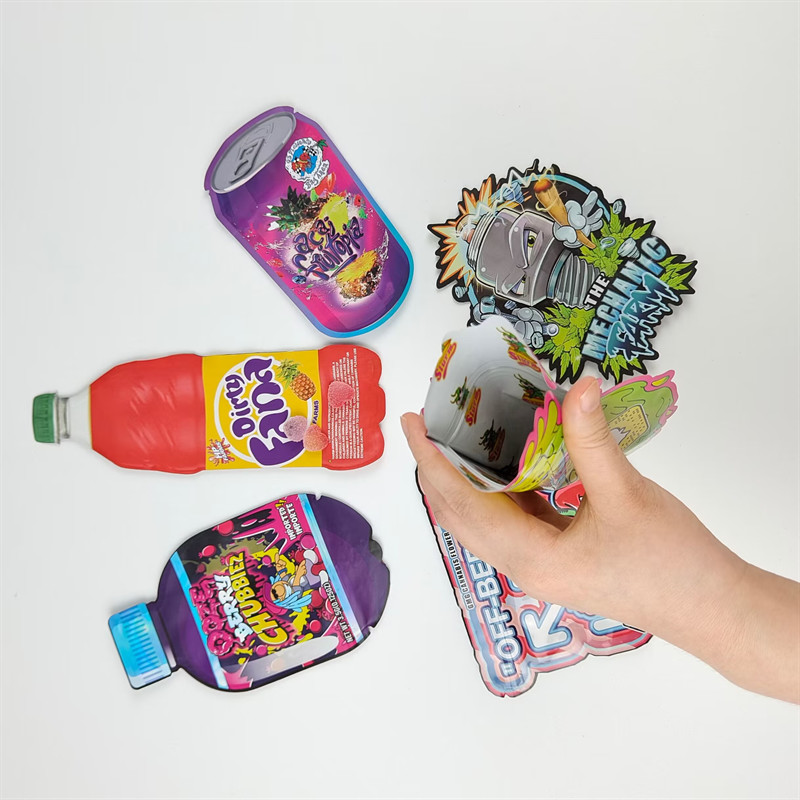 カスタムロゴプリントデザイン 3.5g 切断式ストックバッグ 不規則臭いを防げるバッグ 切断式マイラージッパーバッグ