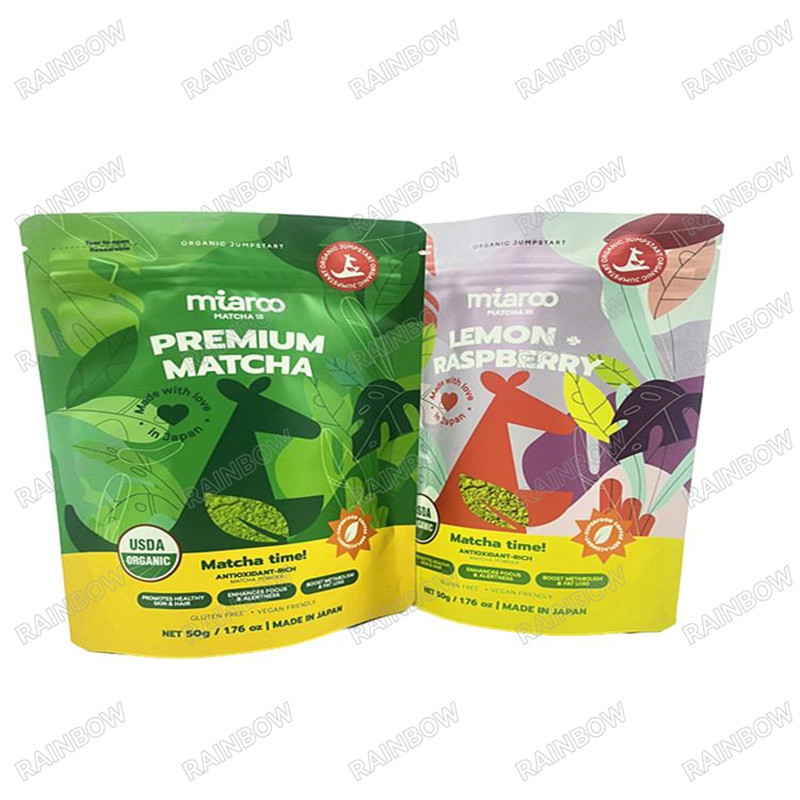 デジタル印刷 100% 生物分解性 クラフト紙袋 オーダーメイド メーカー スタンドアップ 食品パッケージ ザイプ プラスチック袋 C