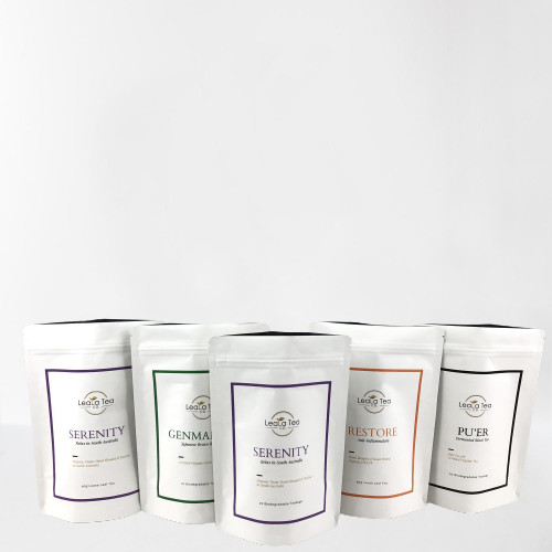 乾燥茶袋のパッケージングのためのカスタマイズされたロゴと再閉可能スタンドアップポケット