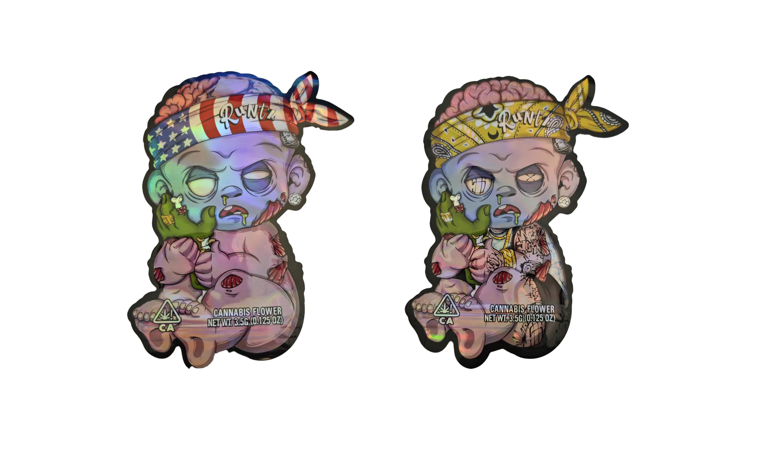 カスタム デザイン 切断 円 染料 切断 マイラー バッグ 食品 グレード 3.5g 臭いを防げる カスタム 形 切断 マイラー バッグ