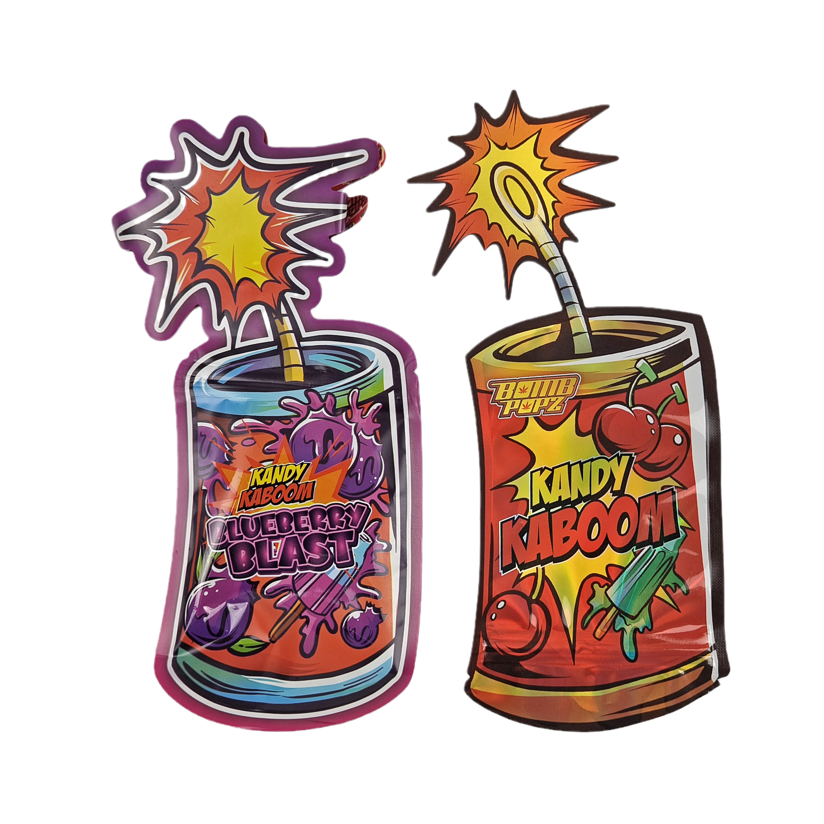 カスタム デザイン 印刷 切断 ジップロック 特殊 形 不規則 プラスチック 梱包 3.5g マイラー バッグ