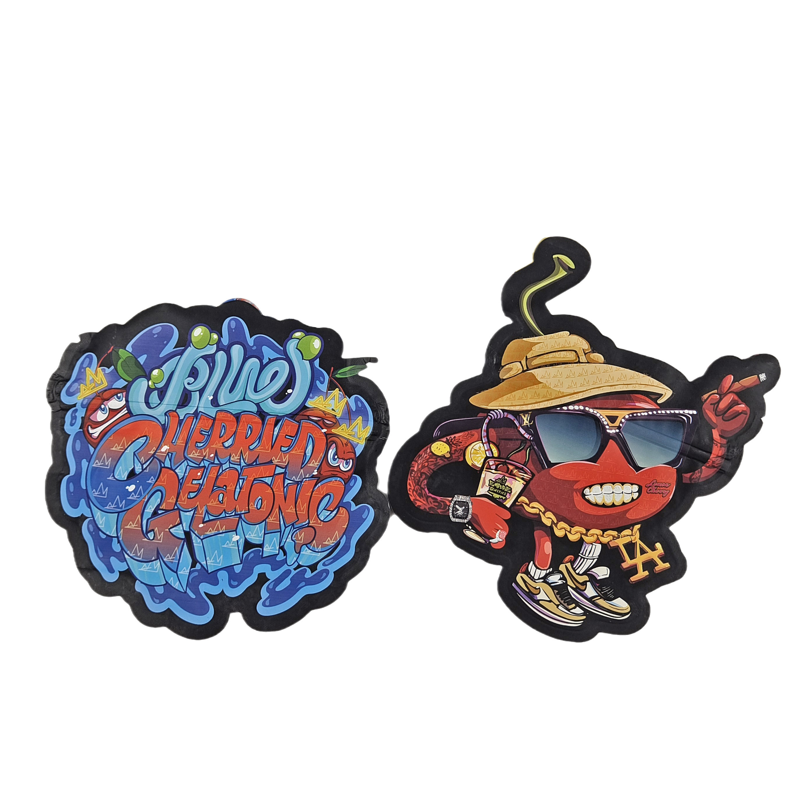 カスタム ロゴ 印刷 切断  Ziplock バッグ 小型 スタンドアップ バッグ 3.5g 食品品類 梱包 防臭 ザイパー マイラー Ba