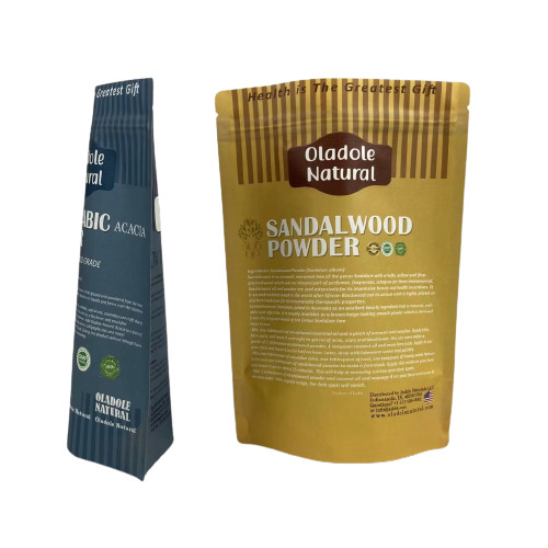 クラフトブラウン紙 スナックバッグ 梱包 スタンドアップ ポケット ゼッパー付き フラットボタン