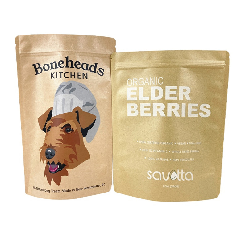 デジタル印刷 カスタムロゴ マンゴー粉末ナッツ ペット用食品 生物分解性 臭いがなく 紙パック