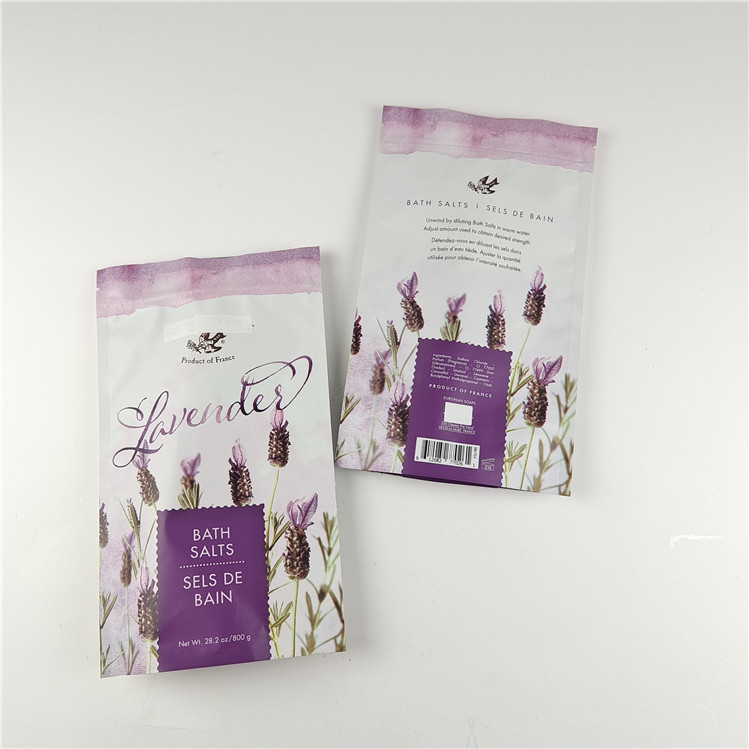 パーソナライズされたサイズと色 梱包可能 マット アルミニウムホイール 浴塩 スタンドアップ ポケット  Ziplock Doypack