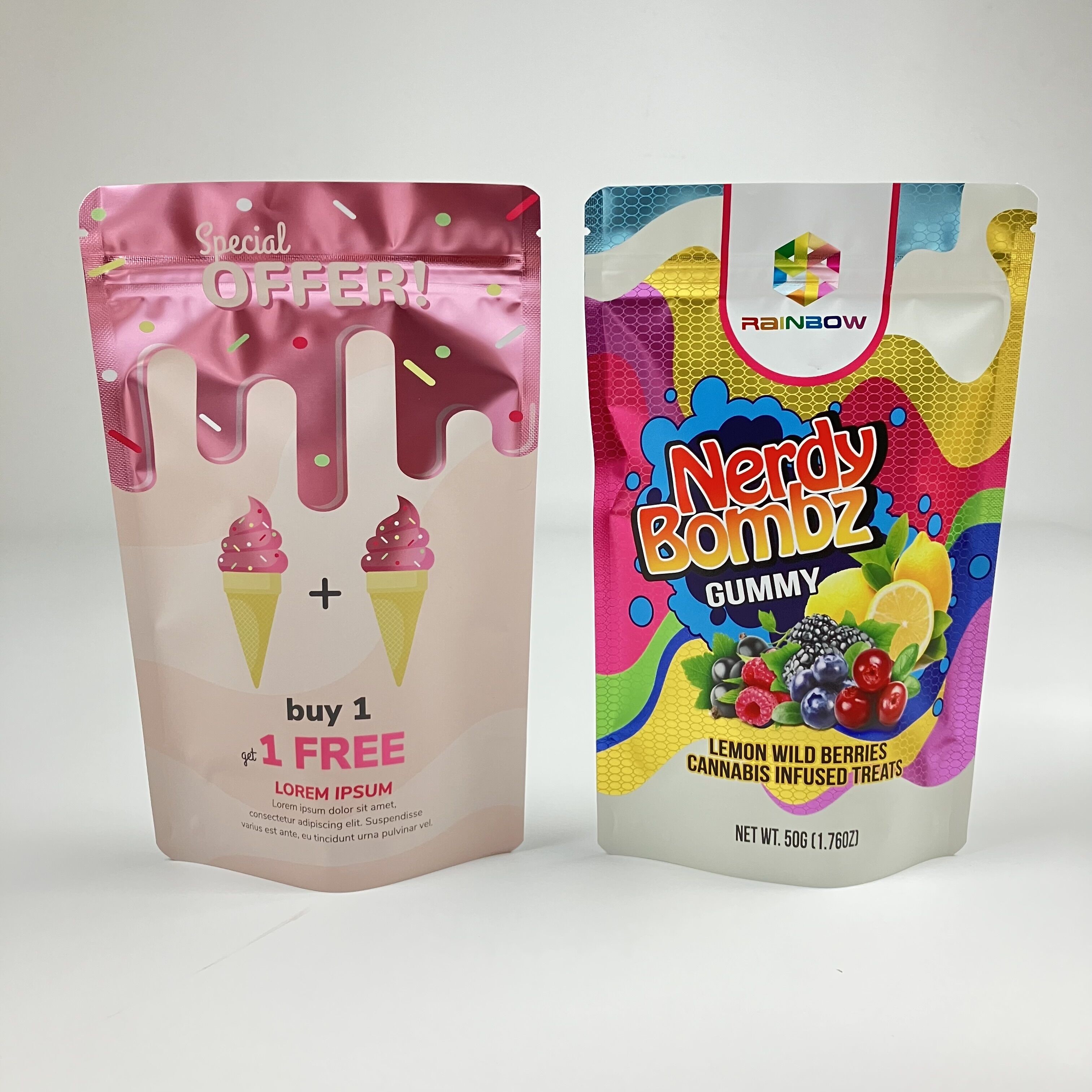 工場直属 オーダーメイド リセラブル ザップ ロック バッグ VMPET 臭いがなく 食品級 スタンドアップ ザッパー ポケット