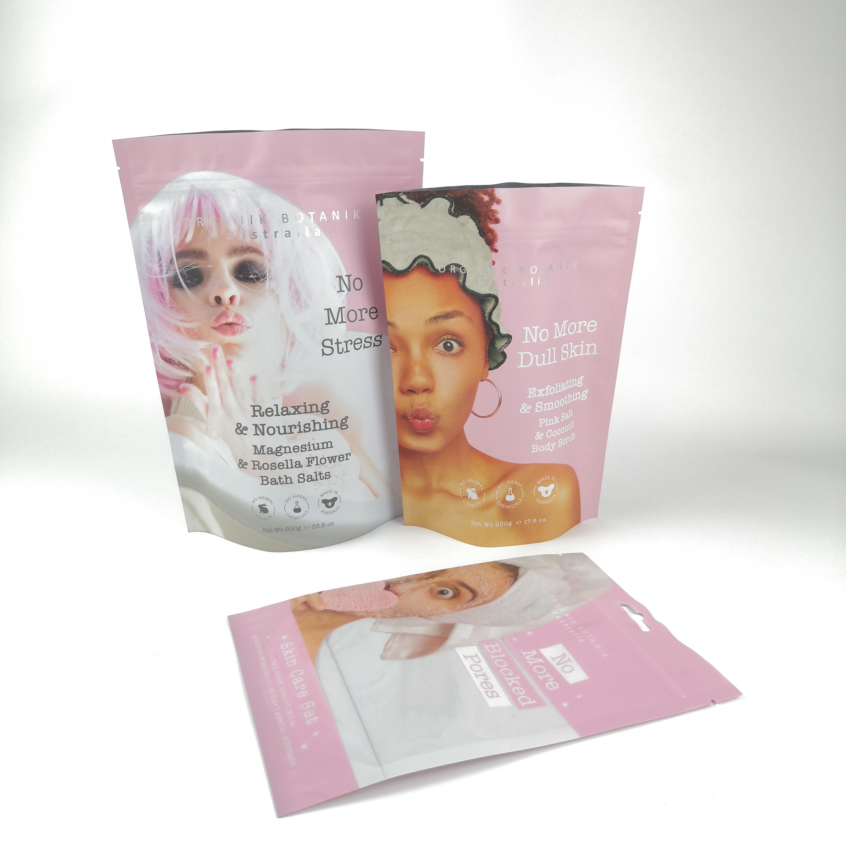 工場 切断 印刷 プラスチック スタンドアップ バッグ ロゴ プリント 付き 再 閉める プラスチック 袋