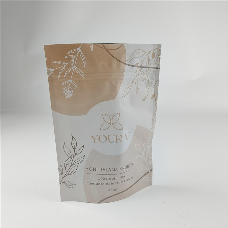 新しいデザイン カスタマイズされたサイズ マット仕上げ スナックバッグ 梱包 マット アルミニウムホイール スタンドアップ ポケット ジップロック ドイパック バッグ