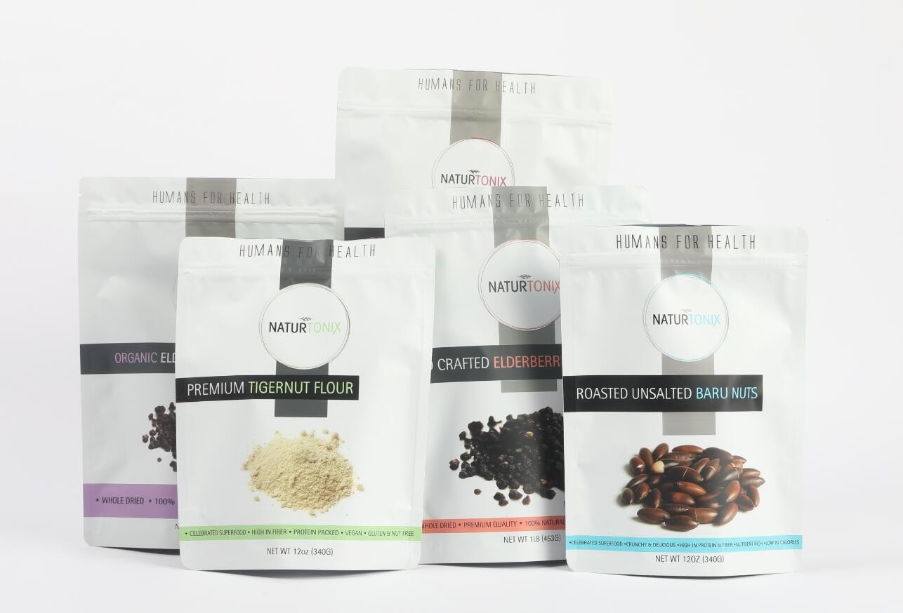 カスタマイズされた三面シール袋 茶袋 包装は光り輝くかマットで完成