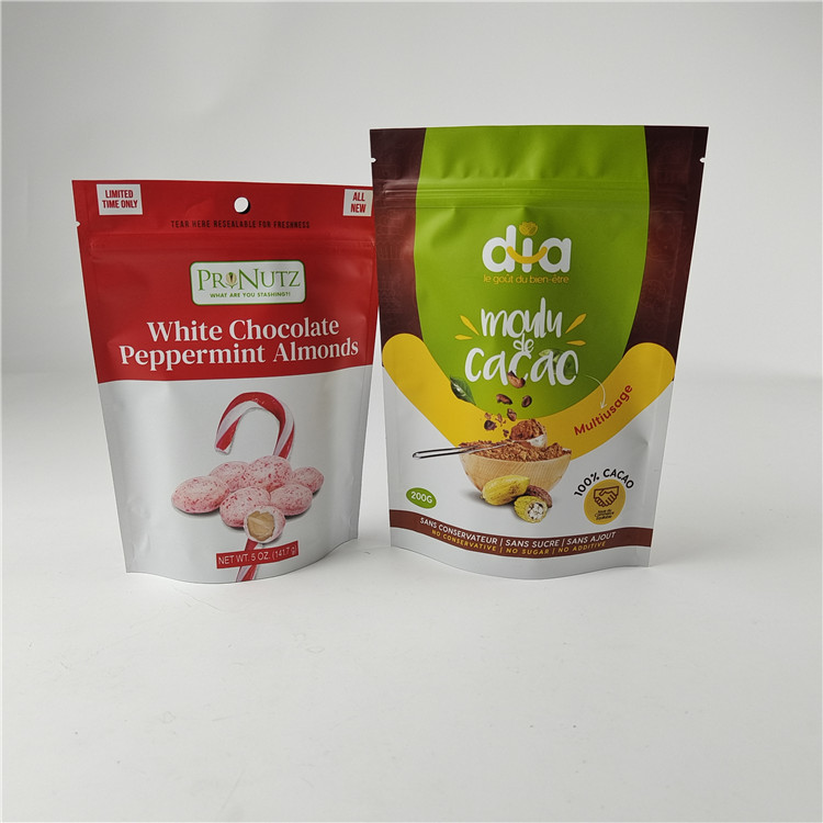 高品質 カスタム デジタル プリント PE 再利用 ザイパー ポッチ プラスチック スタンドアップ マイラー バッグ