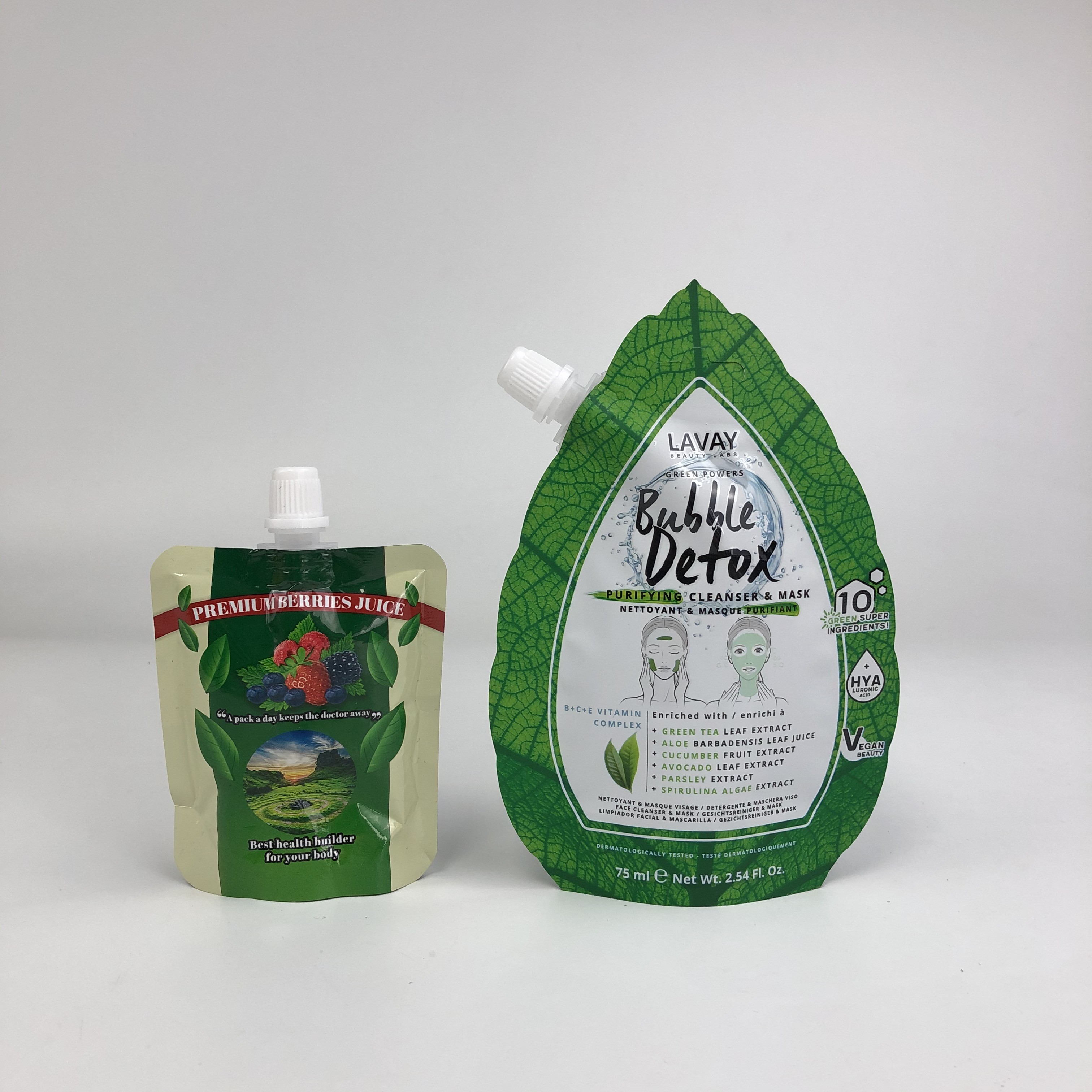 最高品質 カスタムロゴ 新デザイン プリント 再利用可能なスプートバッグ 食品 飲み物 汁 牛乳 容器 密封可能な袋