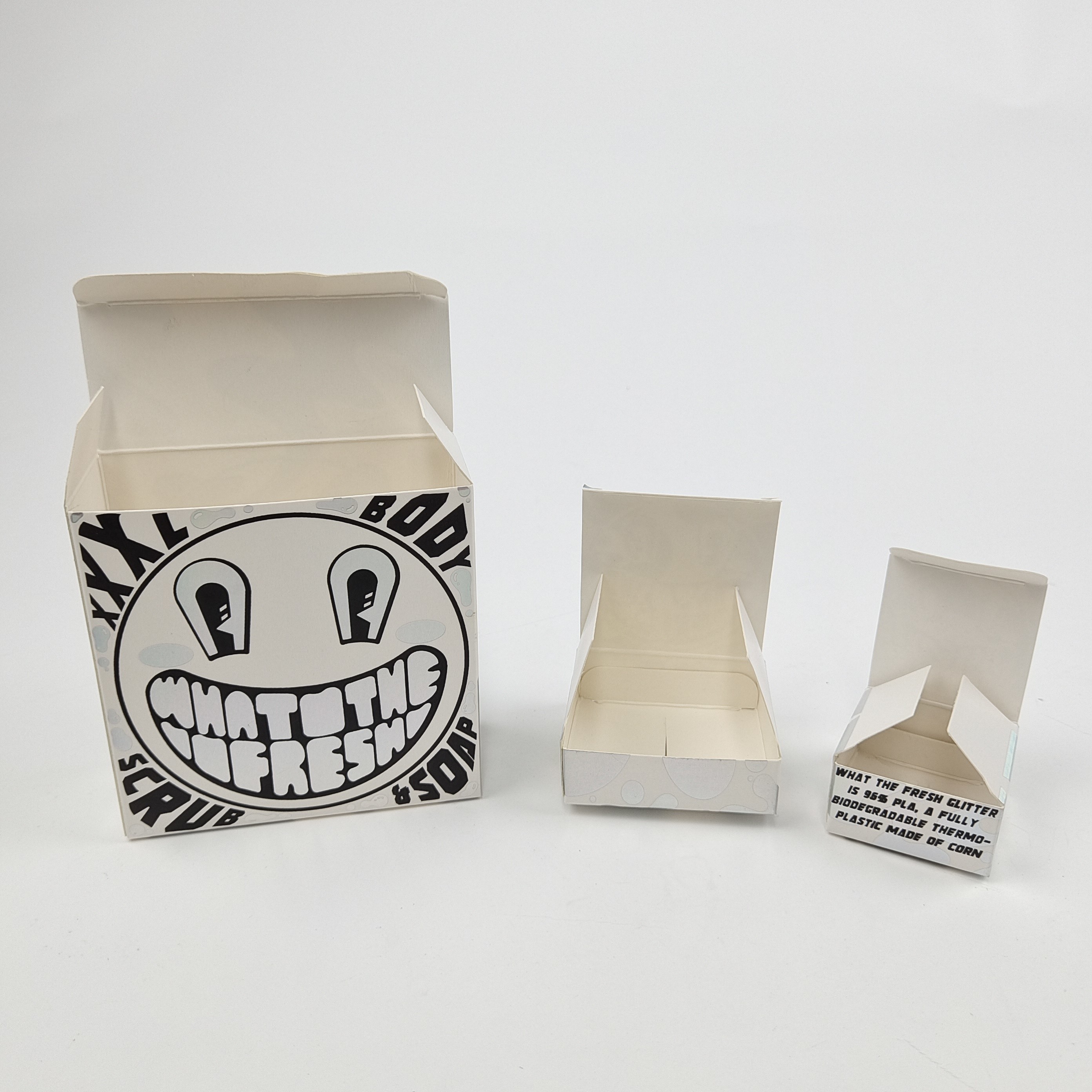 オーダーメイド 輝くUVマットフィルム 白紙紙箱 400g 化粧品サンプル アルガン油