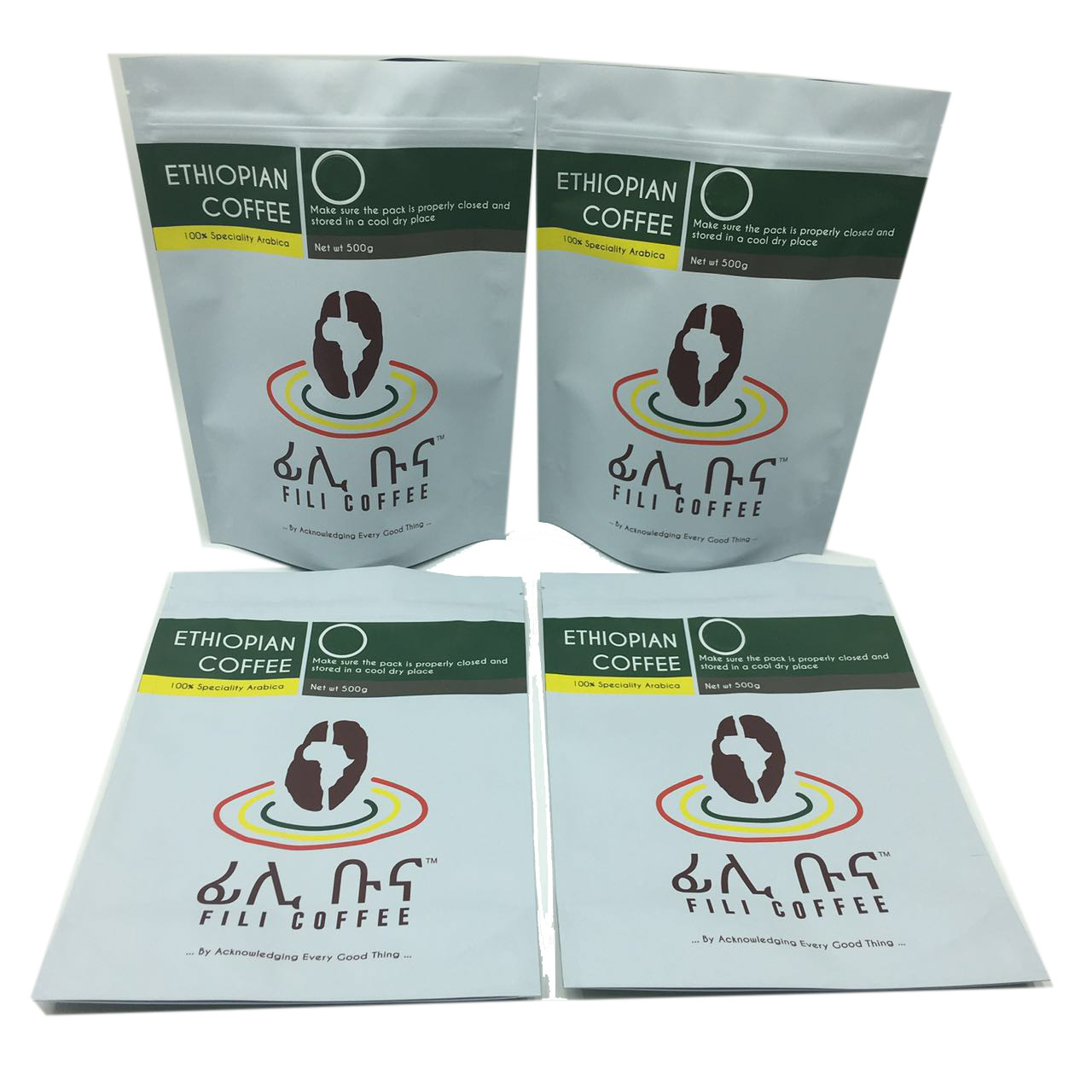 無光沢の終わりホイルは立てますジッパー包装袋500gのコーヒー バッグを並びました