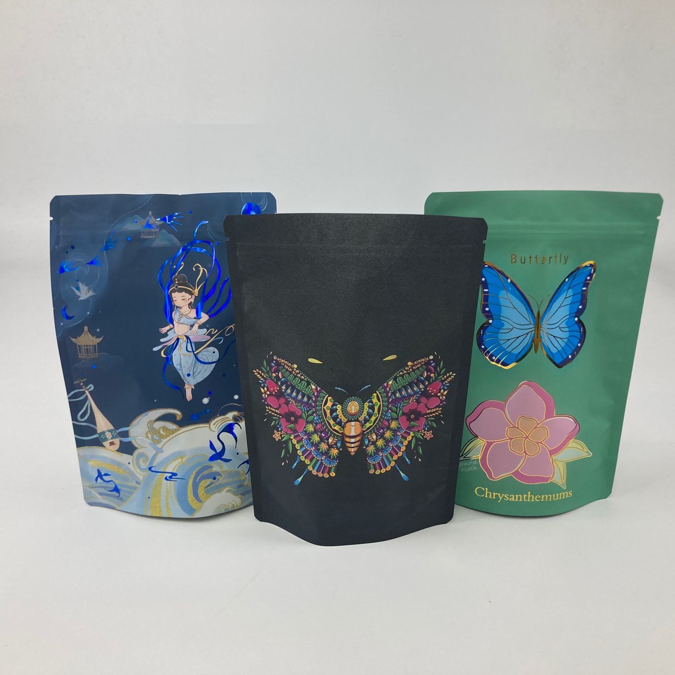 オーダーメイド スポット UV スタンドアップ ポケット チョコレート ナッツ プラスチック 梱包袋