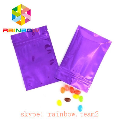 平らな形のアルミ ホイルの袋のジッパーが付いている包装の麻種袋の袋