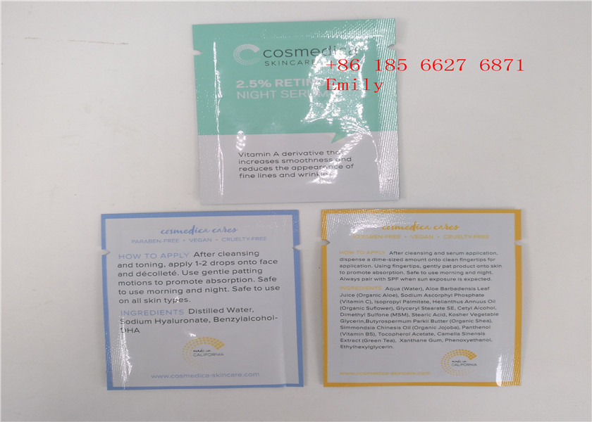 習慣によって印刷される化粧品の包装袋