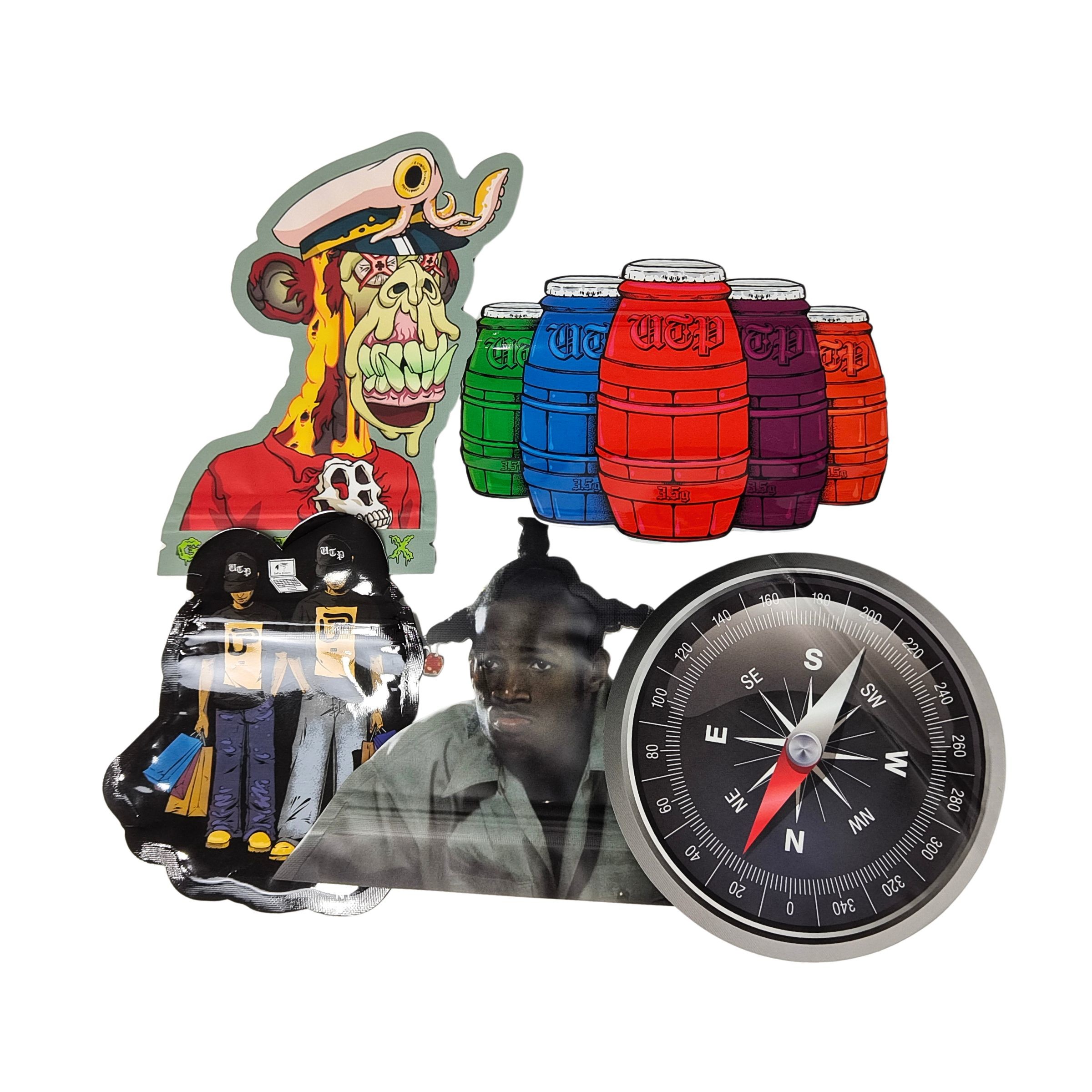 3.5gの食用マイラーバッグ ゼップロック 特殊形 キャンディーハーブ ビスケット ゴムパック