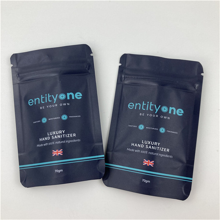 チャック付きカスタムロゴ印刷スタンドアップパウチ マット仕上げ アルミ箔 食品グレード素材 ドイパック