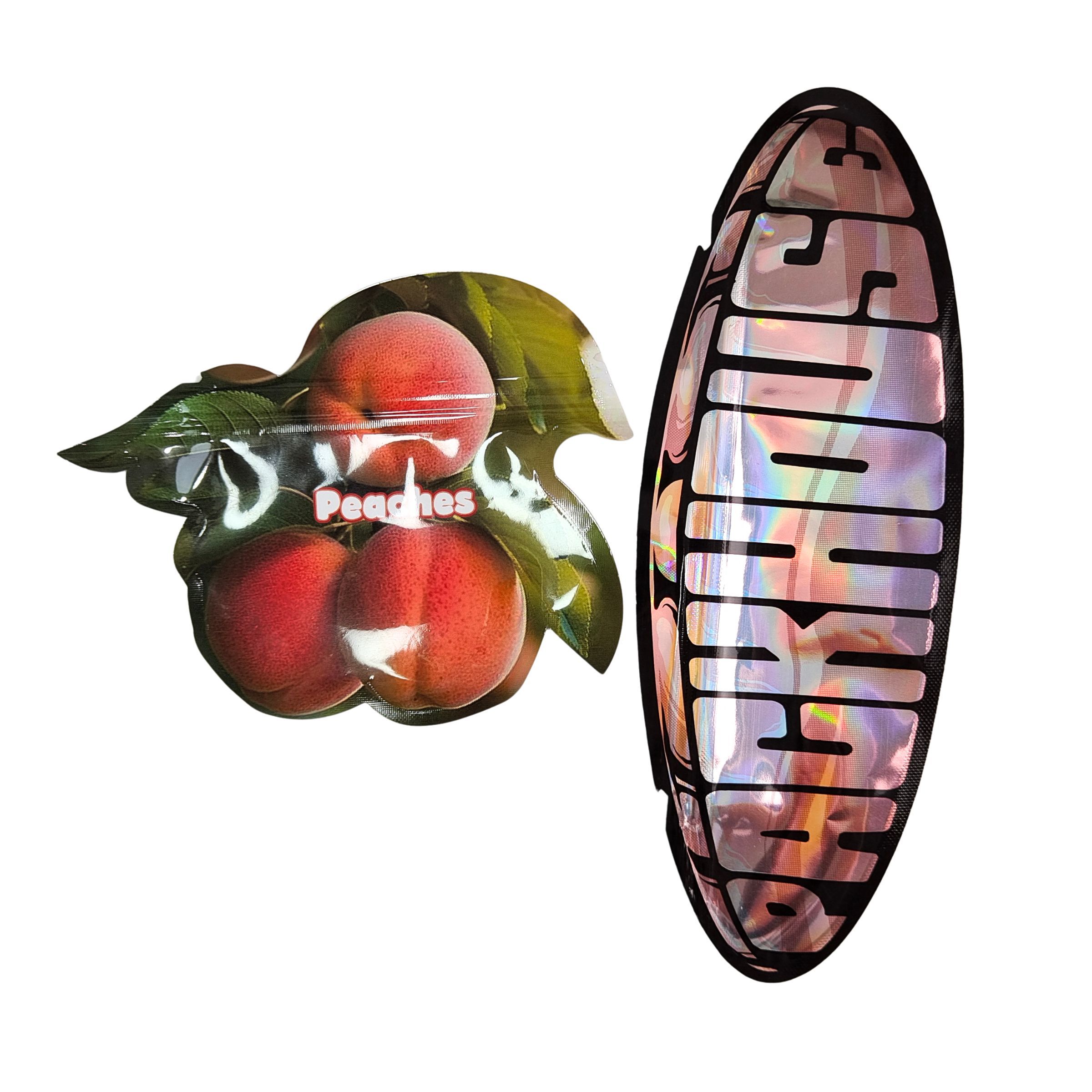 印刷されたマイラーバッグ内 ハーブ タバコ 食べられるグミ クッキー包装 光沢のあるヒートシール 特殊形状 プラスチックバッグ