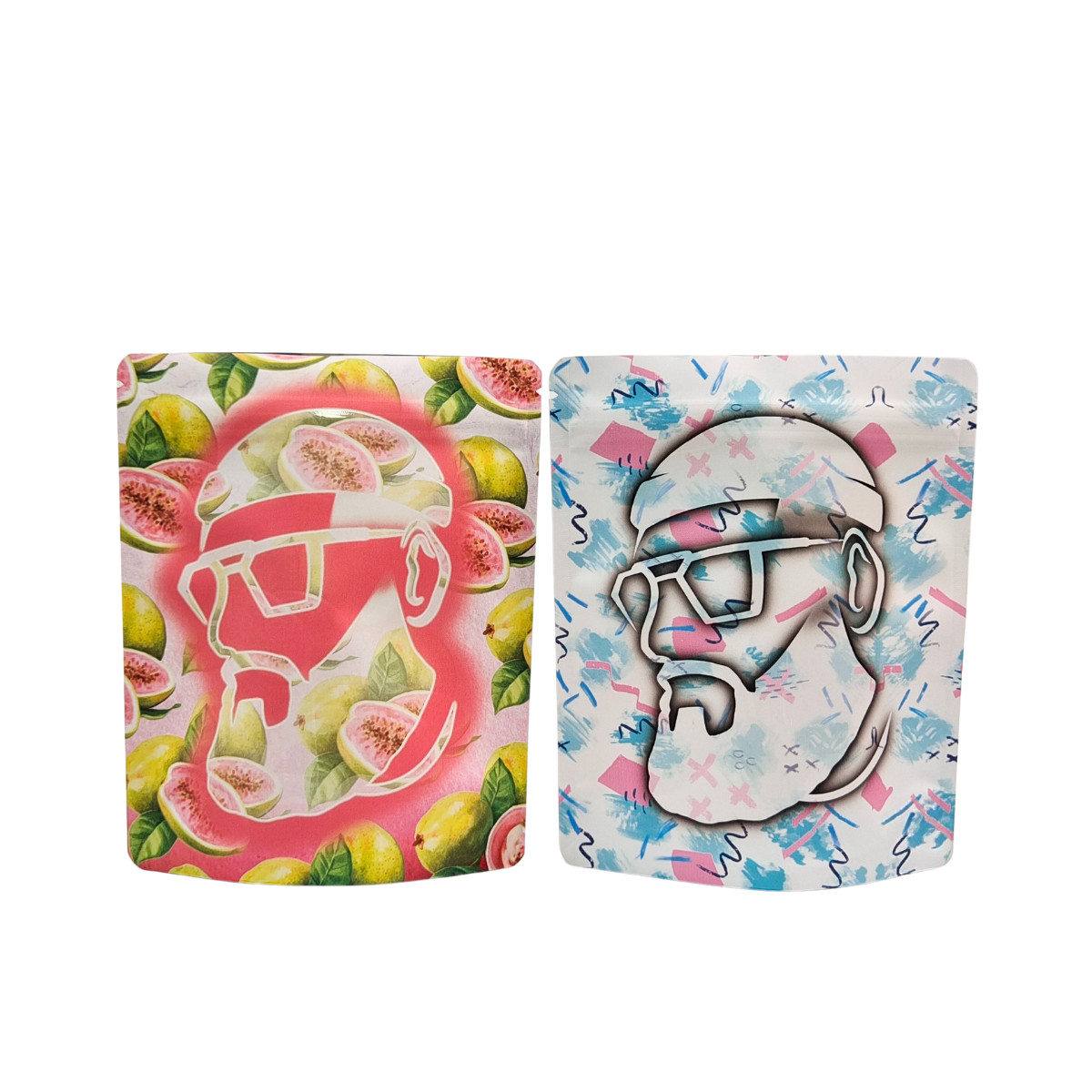 再利用可能な熱封印 3.5g 1oz マイラージッパーバッグ スタンドアップ アルミニウムホイール 臭いがなく カリ 食品保管 ミーラーバッグ カスタム印刷