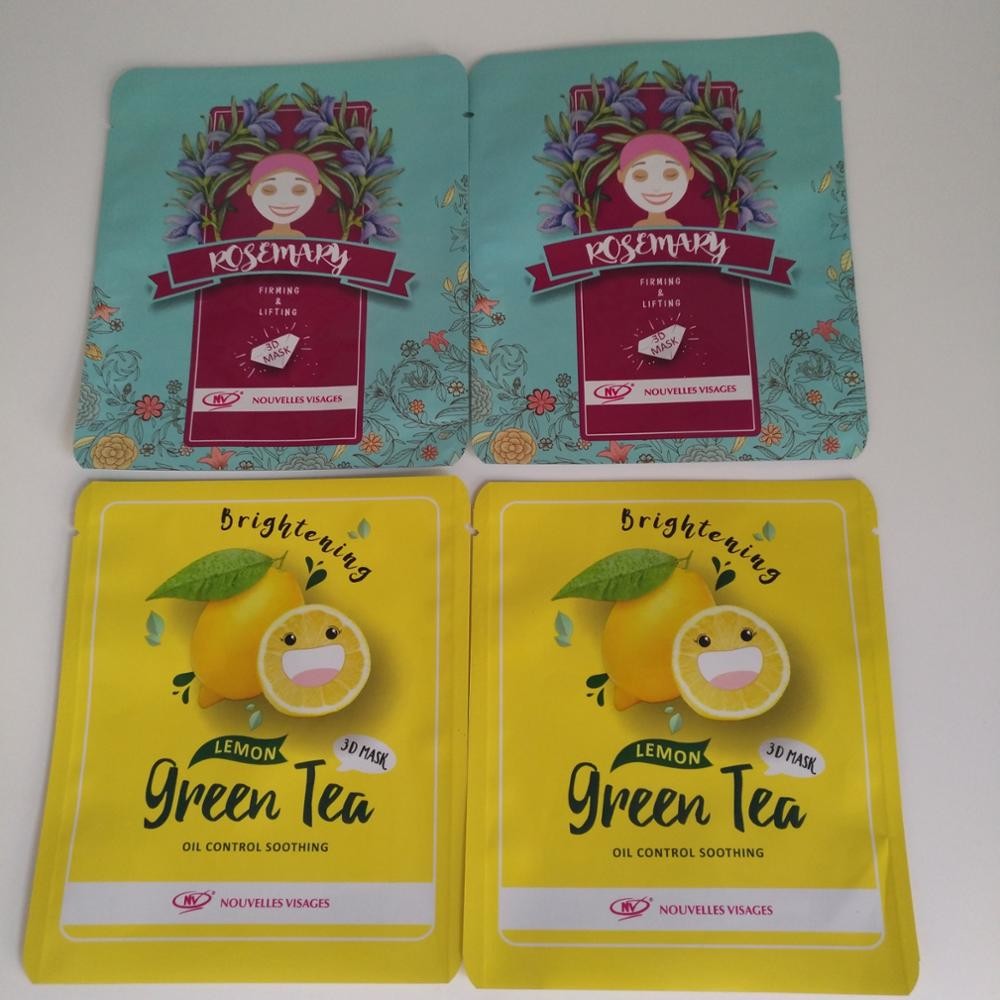 マット プラスチック フェイスマスク 包装 レーザーラインジッパー付き ホログラフィック 裂き切断