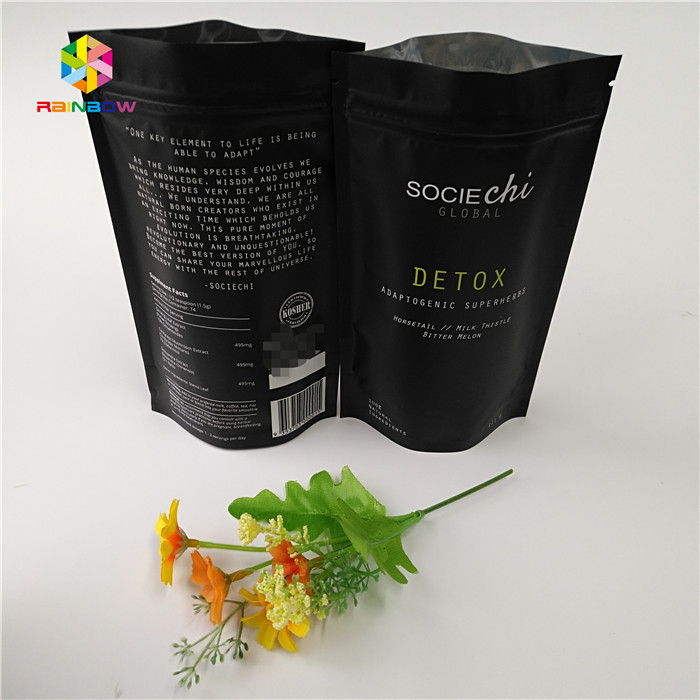 ミラースナックバッグのラミネート 牛肉粉末ナッツ用のアルミホイルジッパーバッグ