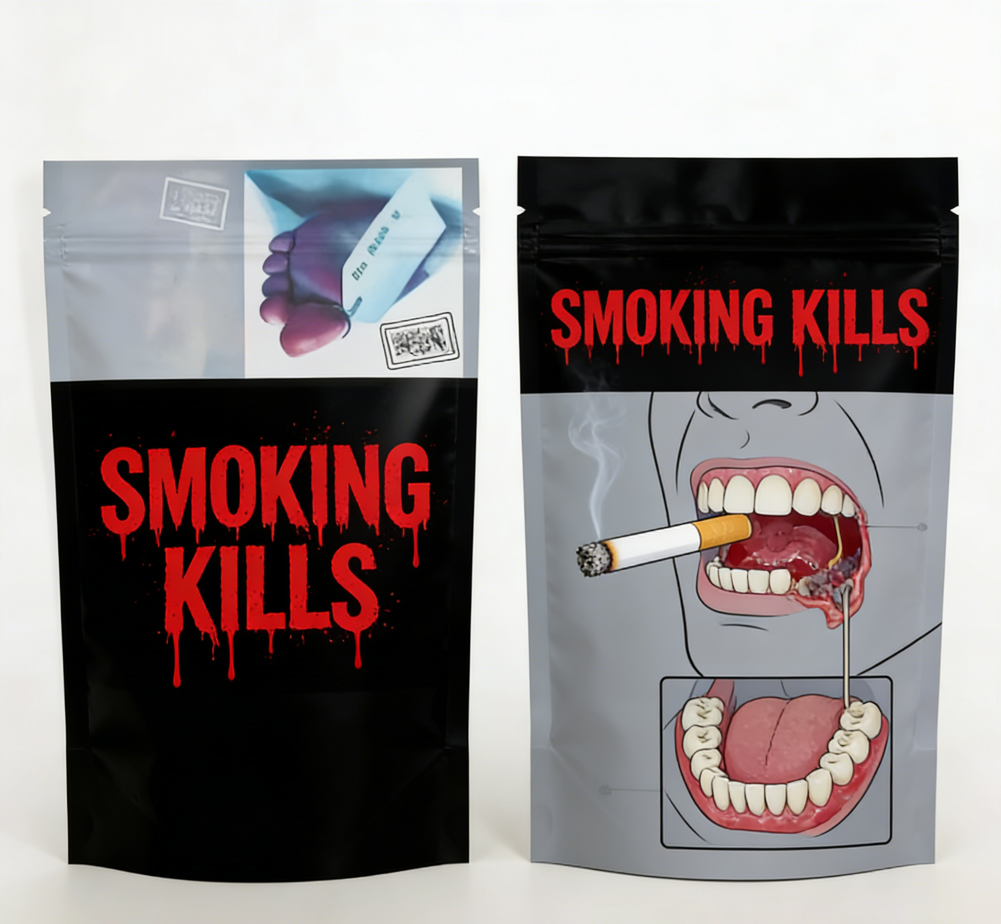 カスタム印刷食品グレード防臭マイラーチャック袋スタンドアップポーチ、スナック包装用