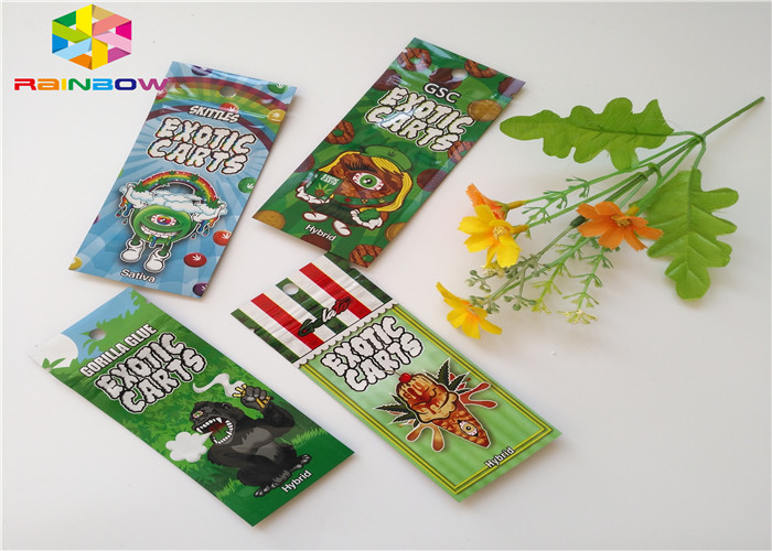 草の香の適用されるResealableポリ袋AC1003 CBD Vapeオイルのカートリッジ包装