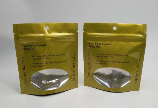 ジップ ロック式臭いの証拠はEdibles粘着性くまキャンデーのための袋オイルの雑草の麻のプラスチックを立てます