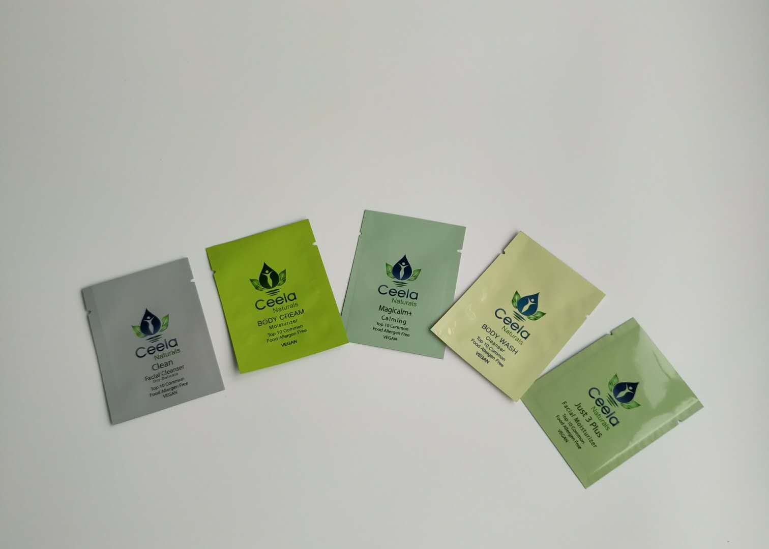 皮クリーム化粧品の包装袋のデジタル印刷の袋の注文5ml磨き粉