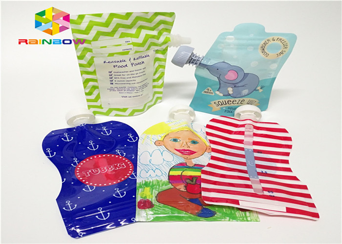 アルミ ホイルはカスタマイズされる口の袋の包装を立てま120mlプラスチックを印刷します