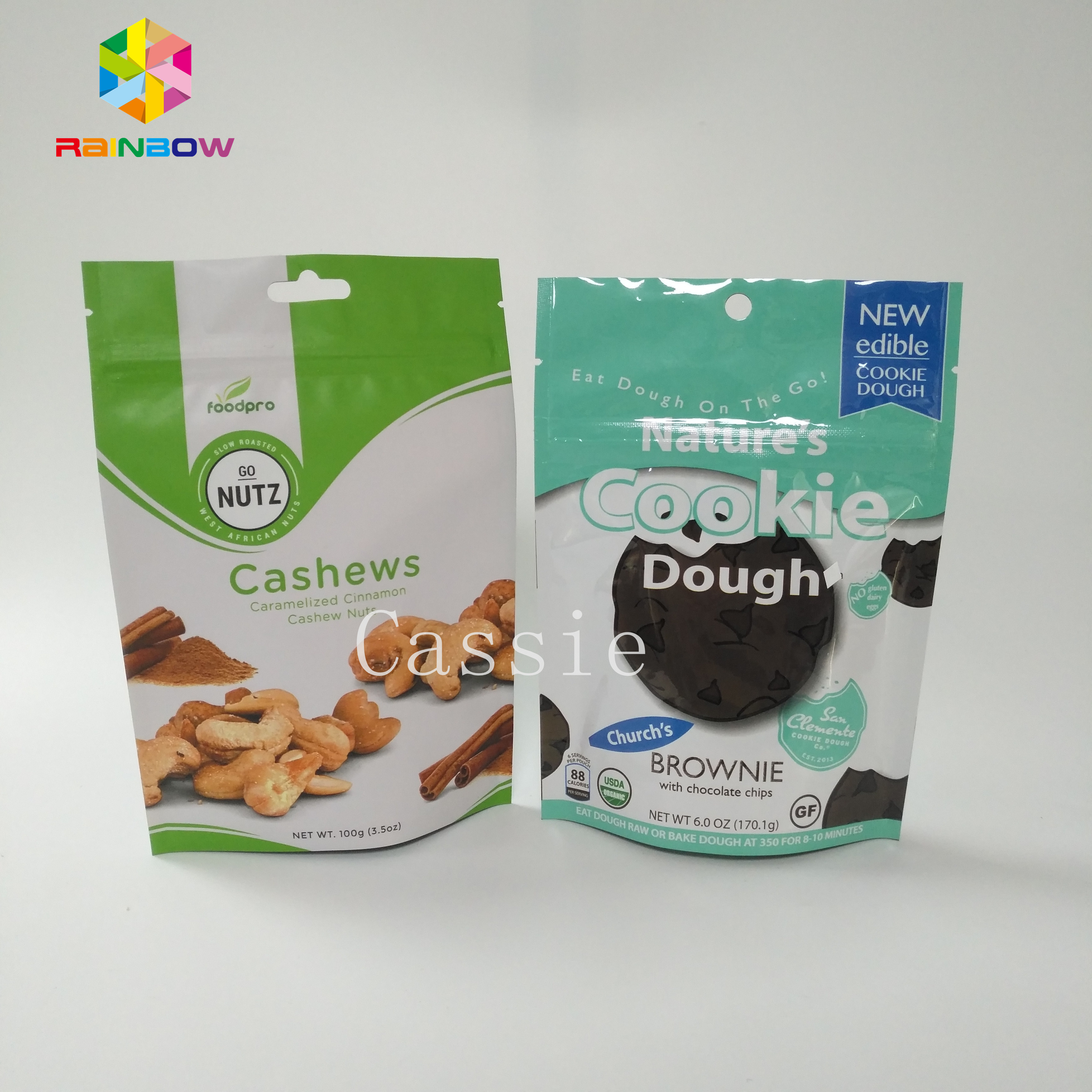 グラビア印刷の印刷は粉の食糧のためにカスタマイズされるアルミ ホイル袋のジッパー ロックを立てます