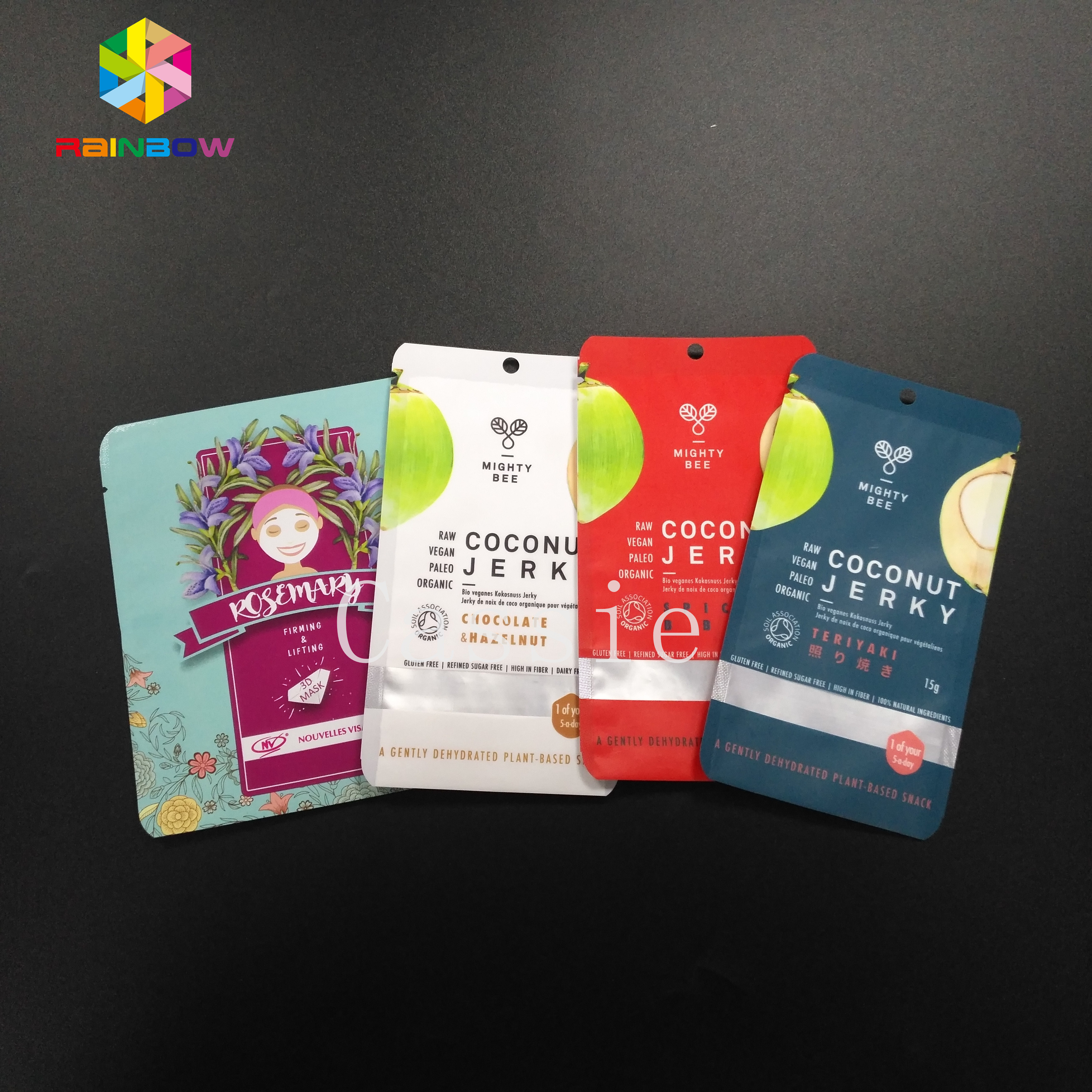 マイラーの袋のグリップのシールは食品等級の貯蔵の化粧品の茶粉のサンプル サービス品を袋に入れます