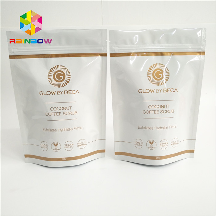 ポリ袋はジッパーの袋マットの光沢のある湿気を包む習慣によって印刷される袋のコーヒー食糧runtzを立てます