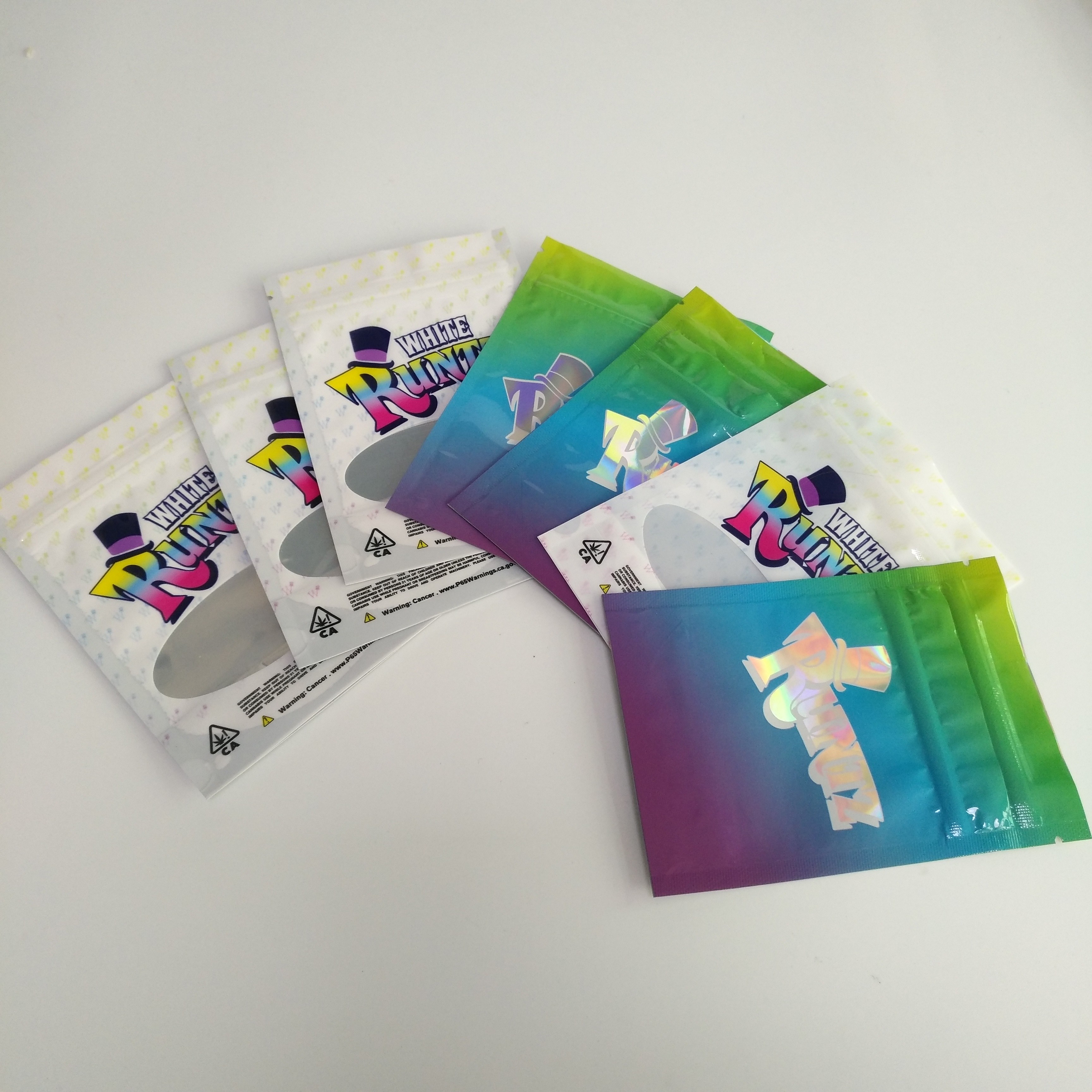 マイラーRuntzはインド大麻の麻の包装のために印刷されたポリ袋の習慣を密封しました