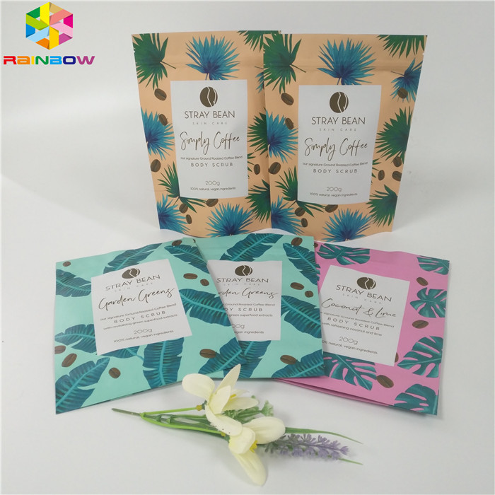 マットのReclosable終わりは袋袋、ボディのためのジッパー ロックの包装袋をごしごし洗います立てます