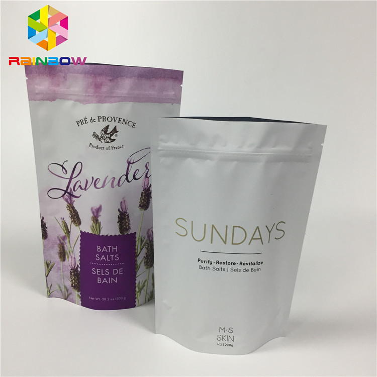 薄板になる無光沢のアルミ ホイルは乾燥した食糧パッケージのためのジッパーの袋袋を立てます