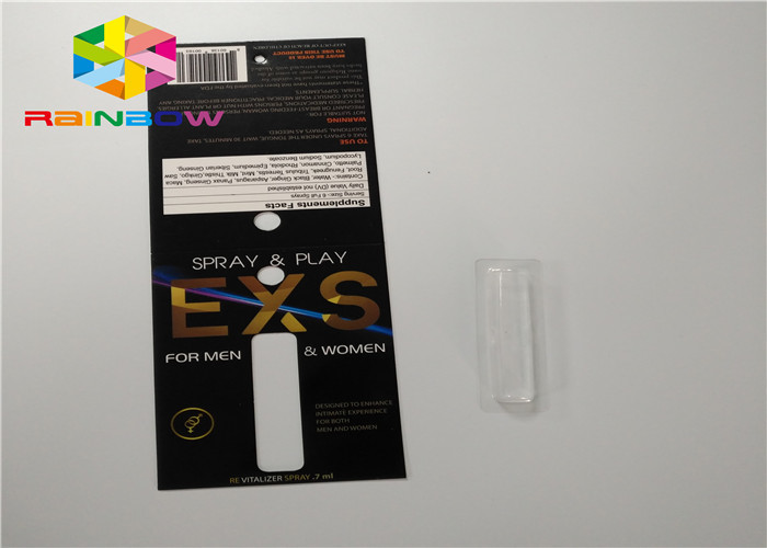 注文のスライドのまめカード穴が付いている包装のスプレーの折る包装の紙カード