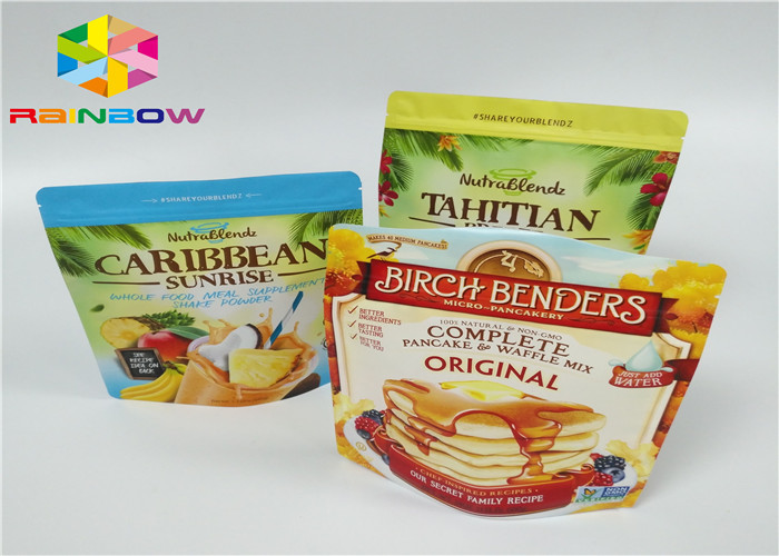 乳しよう蛋白質の粉袋のパッキング/Pagsを包む純粋なアルミ ホイルの乳しよう蛋白質の粉は/ジップ ロック式袋を立てます