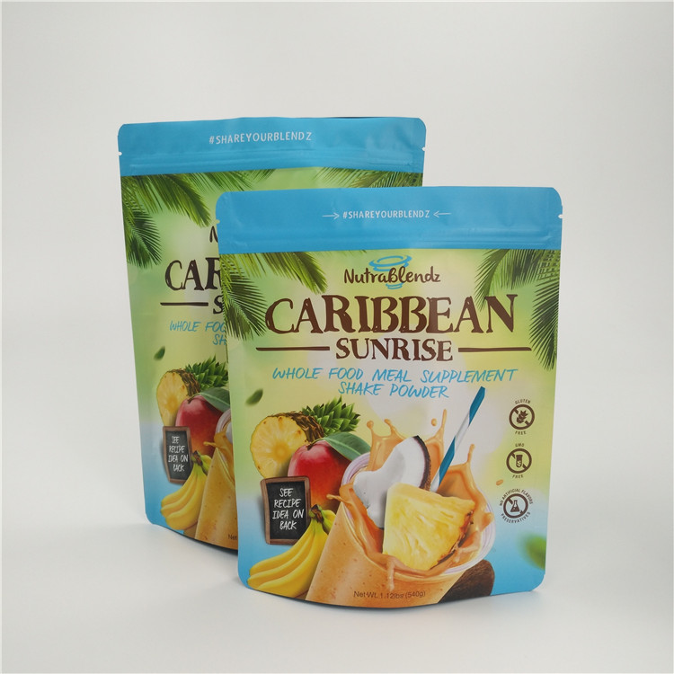 グラビア印刷の印刷はジップ ロック式袋、ジッパーが付いている粉乳のアルミ ホイルの袋を立てます