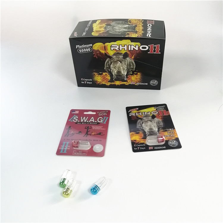 注文のまめカード男性の強化のカプセルの包装のための包装のサイの容器の弾丸