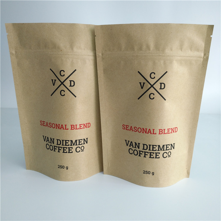 カスタマイズされた紙袋の包装の野菜はコーヒー/茶のためのジップ ロック式弁の臭いの証拠を播きます